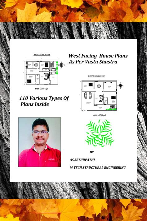 Buy West Facing House Plans As Per Vastu Shastra: 110 Various Types of