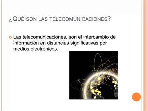 Las Telecomunicaciones Ppt