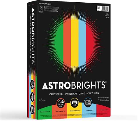 Astrobrights Kartonpapier Farbig Amazon De B Robedarf Schreibwaren