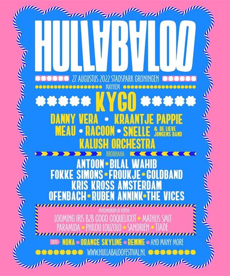 Hullabaloo Festival Maakt Line Up Bekend Groningen 3voor12