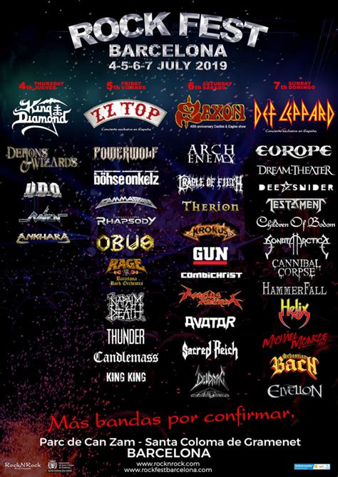 Cuatro Nuevas Confirmaciones Del Rock Fest De Barcelona 2019 Metaltrip