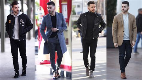 4 Easy Winter Outfits For Men Men S Winter Lookbook Men S Fashion