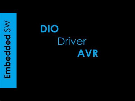 DIO Driver AVR YouTube