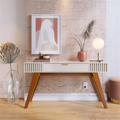 Decoração De Sala Com Aparador E Espelho - Aparador Decorativo Sala de Estar Delta C04 Freijó Off White Com ...