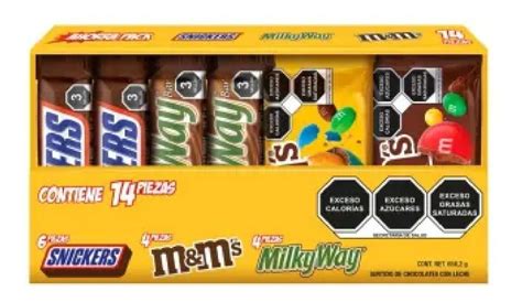 Surtido Chocolates Con Leche Snickers Milky Way M M S 14 Pz HOME DELIVERY