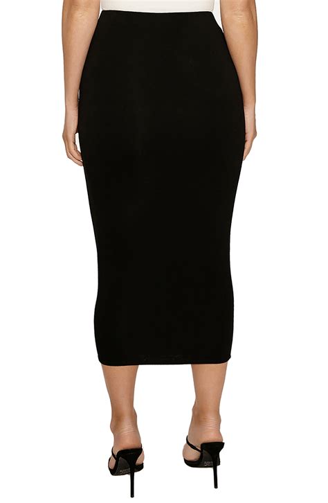 Naked Wardrobe NW Bae Sic Midi Skirt In Black Smart Closet