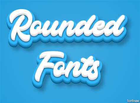 Rounded Fonts Text Effect and Logo Design Font