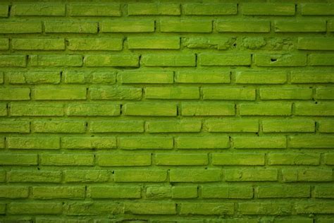 Patrón de la pared de ladrillo verde para el fondo Foto Premium