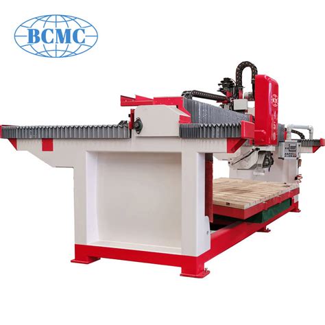 Bcmc Siemens PLC Control Stone Slab Edge Cutter Bridge Cutting Saw For