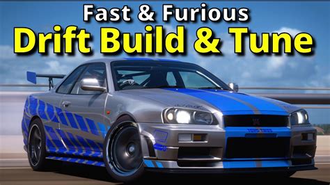 Forza Horizon 5 Fast And Furious Nissan Skyline R34 Gtr Drift Build