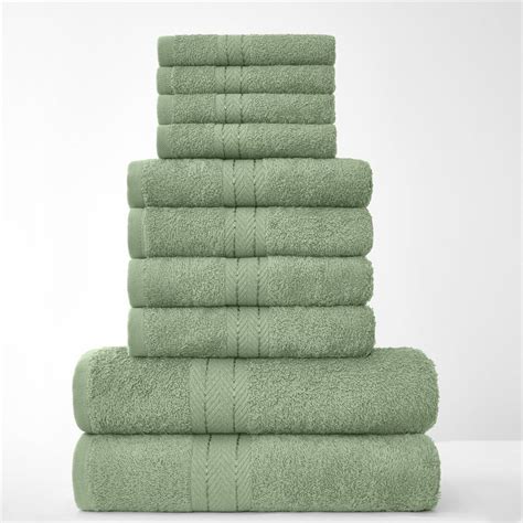 GC GAVENO CAVAILIA 10 Piece Towel Bale Set Quick Drying Cotton Towel