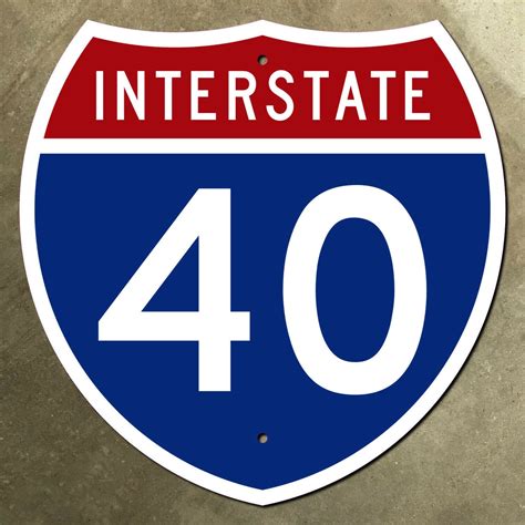 Interstate Route 40 Highway Marker Road Sign Us 66 1961 Etsy Uk