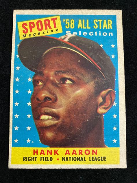 Lot Vgex Topps Hank Aaron All Star Baseball Card