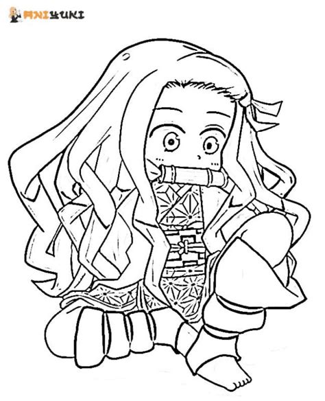 Nezuko Coloring Pages P Ginas Para Colorear Para Ni Os Y Adultos