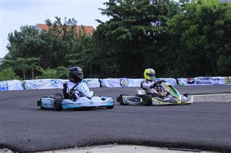sirkuit  jadi panggung balap gokart listrik pln ice  science