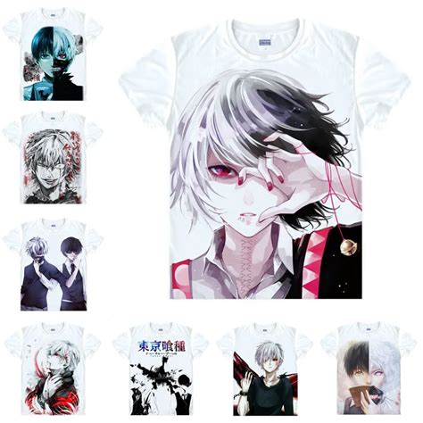 Coolprint Camisa De Anime Japon S Tokyo Ghoul Camisetas De Manga Corta