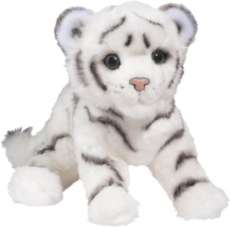 Douglas Silky White Tiger Cub Plush Stuffed Animal Toys