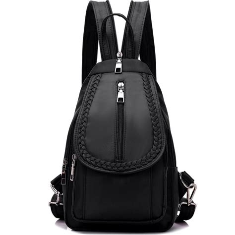 Girls Convertible Nylon Mini Backpack Purse Cross Body Sling Shoulder