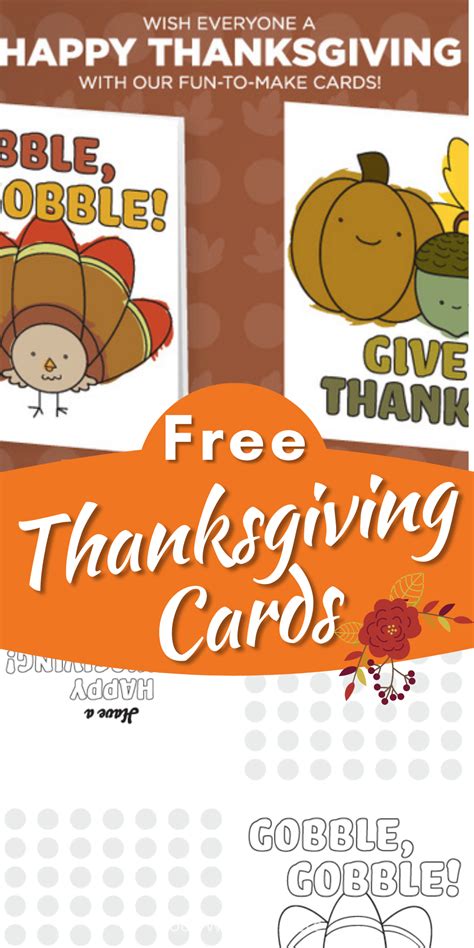 Free printable thanksgiving cards for kids – Artofit