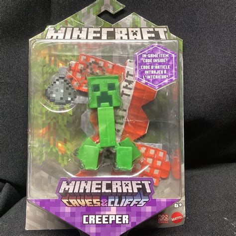 Minecraft Caves And Cliffs Creeper Action Figure Mattel Sealed Ebay