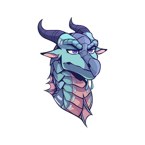 Premium Vector | Dragon head logo design