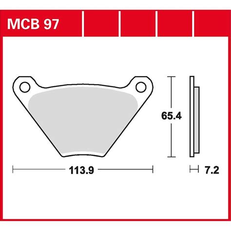 Bremsbelag TRW Organisch Harley Davidson FXWG 1340 Wide Glide 82 Hinten