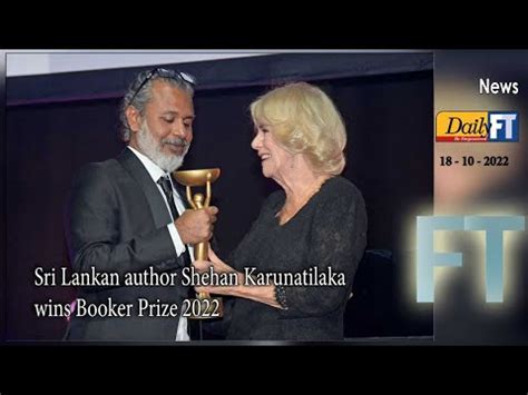 Sri Lankan Author Shehan Karunatilaka Wins Booker Prize Youtube