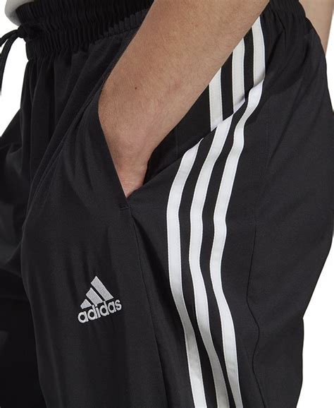 Adidas Mens Aeroready Essentials Elastic Cuff Woven 3 Stripes