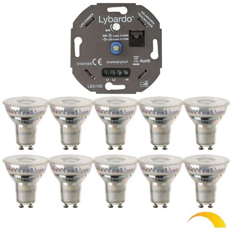 10x Led Strahler Gu10 Universal Led Dimmer 3 175w 5 5w Dimmbar Auf