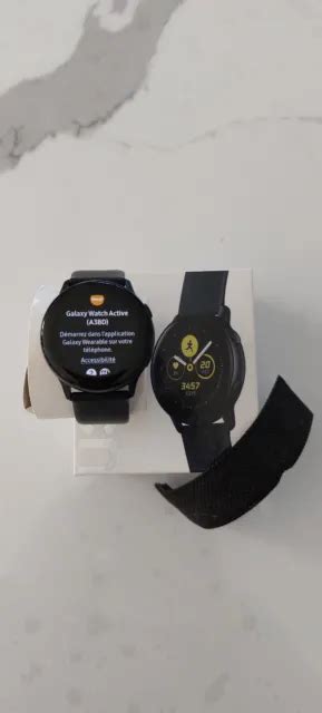 SAMSUNG GALAXY WATCH Active SM R500 40mm Boîtier en Aluminium Bracelet