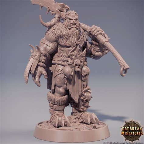 Orc Berserk Barbarian Miniatura Dungeons And Dragons Dnd D D