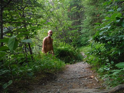 Naked At Tioga Creek Walking Up To The Trail From Tioga Cr Jim