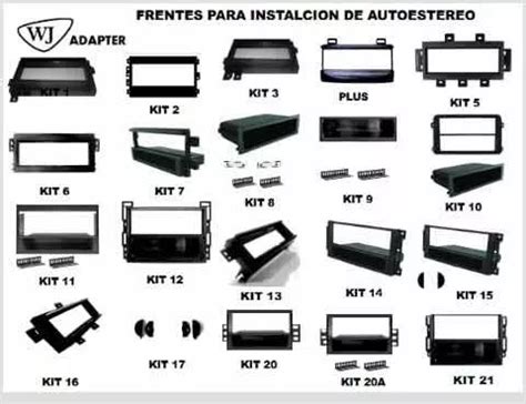 7 Frentes Genéricos Para Instalación De Estéreo Envío gratis