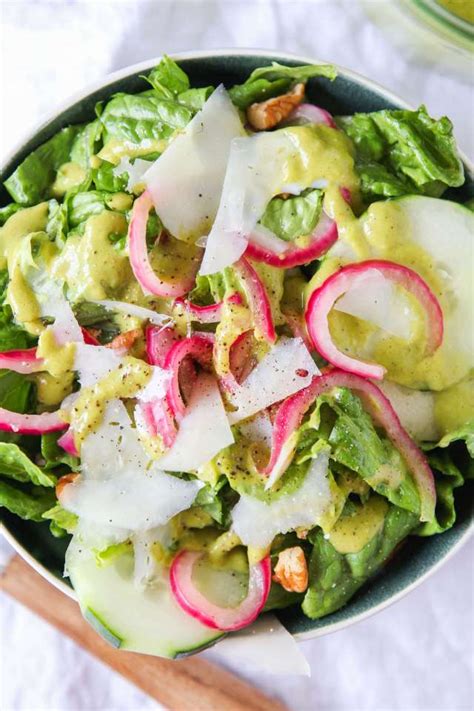 Romaine Salad With Roasted Tomatillo Dressing Jessis Kitchen