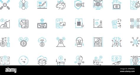 Technological Advancements Linear Icons Set Robotics Automation