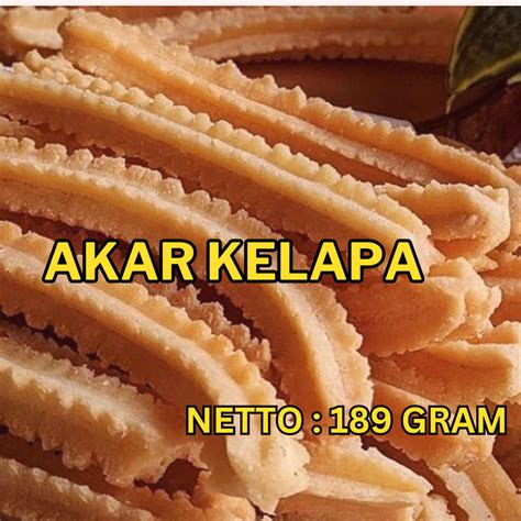 Jual 500 G Kue Akar Kelapa Khas Betawie Gram Shopee Indonesia