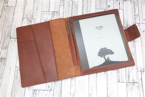 Personalized Kindle Scribe Case Leather With Pen Holder Etsy