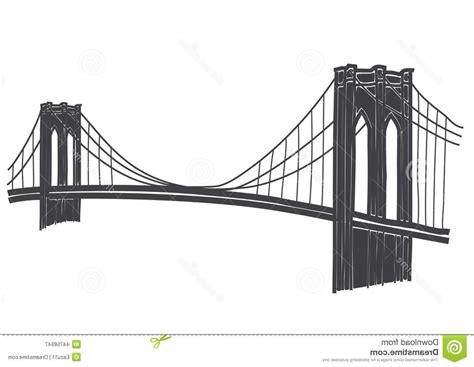 Brooklyn Bridge Silhouette Vector Free at Vectorified.com | Collection ...