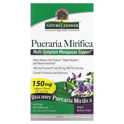 Nature S Answer Pueraria Mirifica Mg Vegetarian Capsules