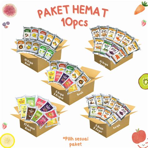 Jual Fiona Paket Hemat Pcs Keripik Dan Kerupuk Buah Apel Nangka