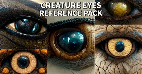 Creature Eyes Reference Pack 100+ by melsmneyan