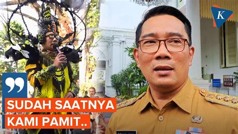 Momen Ridwan Kamil Pamitan Ke Warga Jabar YouTube