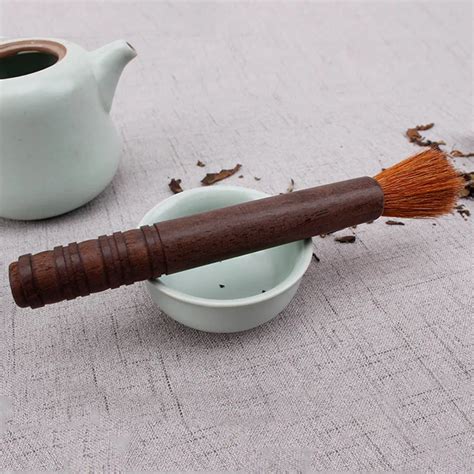 1pc Natural Wooden Gongfu Tea Tools Cleaning Brush Teapot Brush For Tea