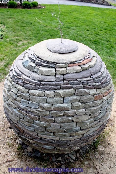 Amazing Dry Stone Garden Spheres by Devin Devine