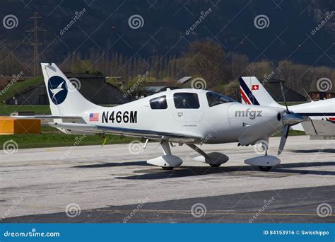 Sion airport editorial photo. Image of modern, airplane - 84153916