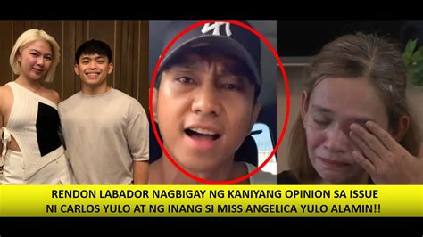 Rendon Labador Nagbigay Ng Kaniyang Opinion Sa Issueni Carlos Yulo At