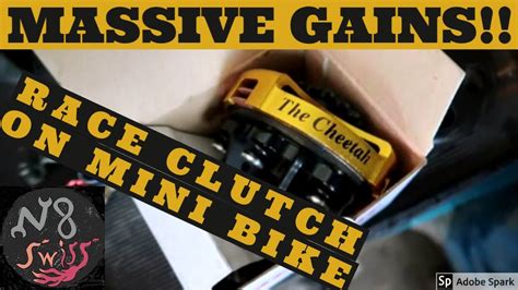 Mini Bike Race Clutch Install Youtube