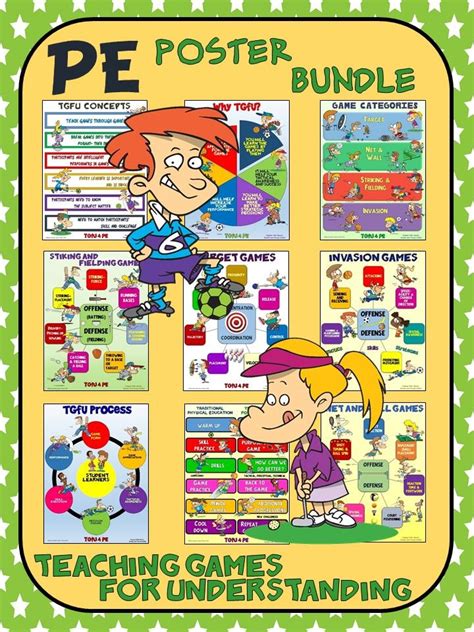 Pe Poster Bundle Teaching Games For Understanding Tgfu 9 Poster Package Teaching Game