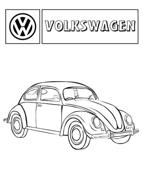 Ausmalbilder: Ausmalbilder: Volkswagen zum ausdrucken, kostenlos, für