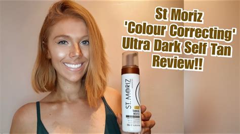 St Moriz Colour Correcting Self Tan In Ultra Dark Review Youtube